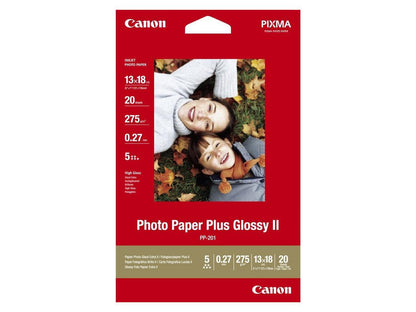 Canon Plus II Glossy White A4 (8x11") Photo Paper - 20 Sheets