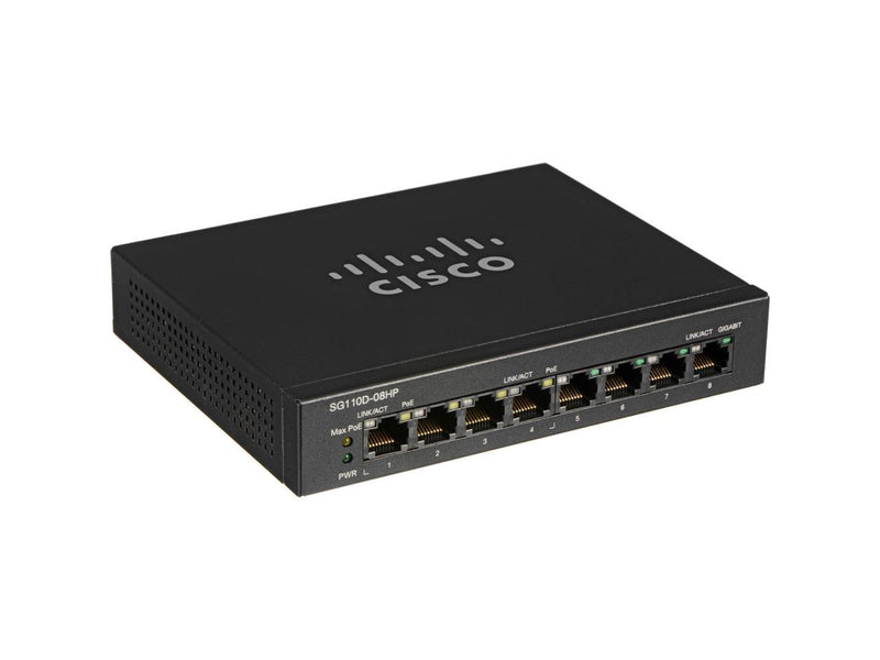 8-Port 16 Gbit/s Unmanaged Power over Ethernet (PoE) Network Switch