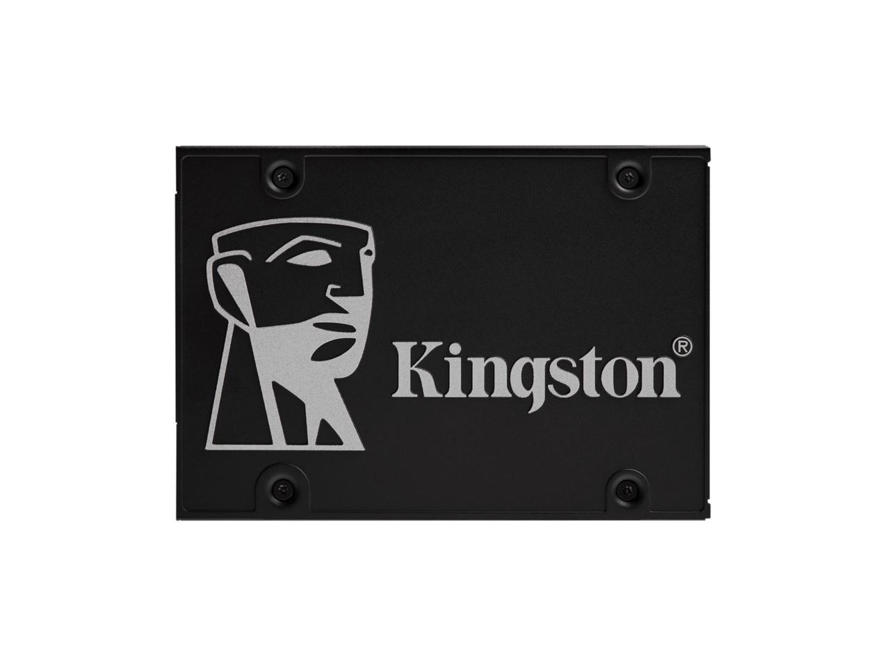 Kingston KC600 - Solid state drive - encrypted - 2 TB - internal - 2.5" - SATA 6Gb/s - 256-bit AES-XTS - Self-Encrypting