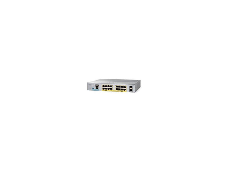 Cisco Catalyst WS-C2960L-16PS-LL Ethernet Switch - 16 Ports - Manageable - 2 x Expansion Slots - 10/100/1000Base-T, 1000Base-X - Uplink Port - Modular - 16 x Network, 2 x Uplink - Twisted Pair, Optica