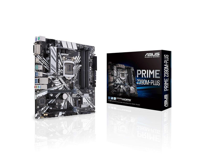 ASUS Intel PRIME Z390M-PLUS Socket LGA 1151 DDR4 Micro ATX Motherboard (90MB0Z60-M0EAY0)