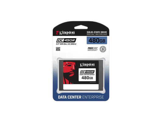 Kingston - SEDC450R/480G - Kingston DC450R 480 GB Solid State Drive - 2.5 Internal - SATA (SATA/600) - Read Intensive -