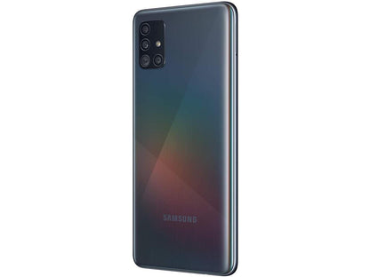 Samsung Galaxy A51 Factory Unlocked Cell Phone Smart Smartphone | 128GB of Storage | Long Lasting Battery | Single SIM | GSM or CDMA Compatible | US Version | BlackSM-A515UZKNXAA