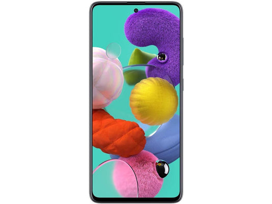 Samsung Galaxy A51 Factory Unlocked Cell Phone Smart Smartphone | 128GB of Storage | Long Lasting Battery | Single SIM | GSM or CDMA Compatible | US Version | BlackSM-A515UZKNXAA