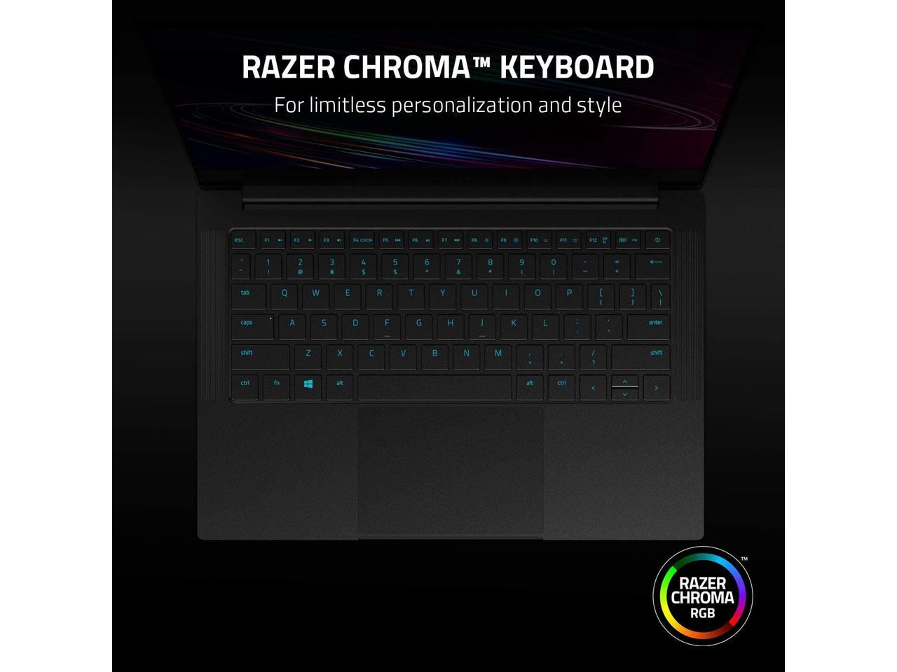 Razer Blade Stealth 13 Ultrabook Gaming Laptop: Intel Core i7-1065G7 4 Core, NVIDIA GeForce GTX 1650 Ti Max-Q, 13.3" 1080p 60Hz, 16GB RAM, 512GB SSD, CNC Aluminum, Chroma RGB, Thunderbolt 3, Black