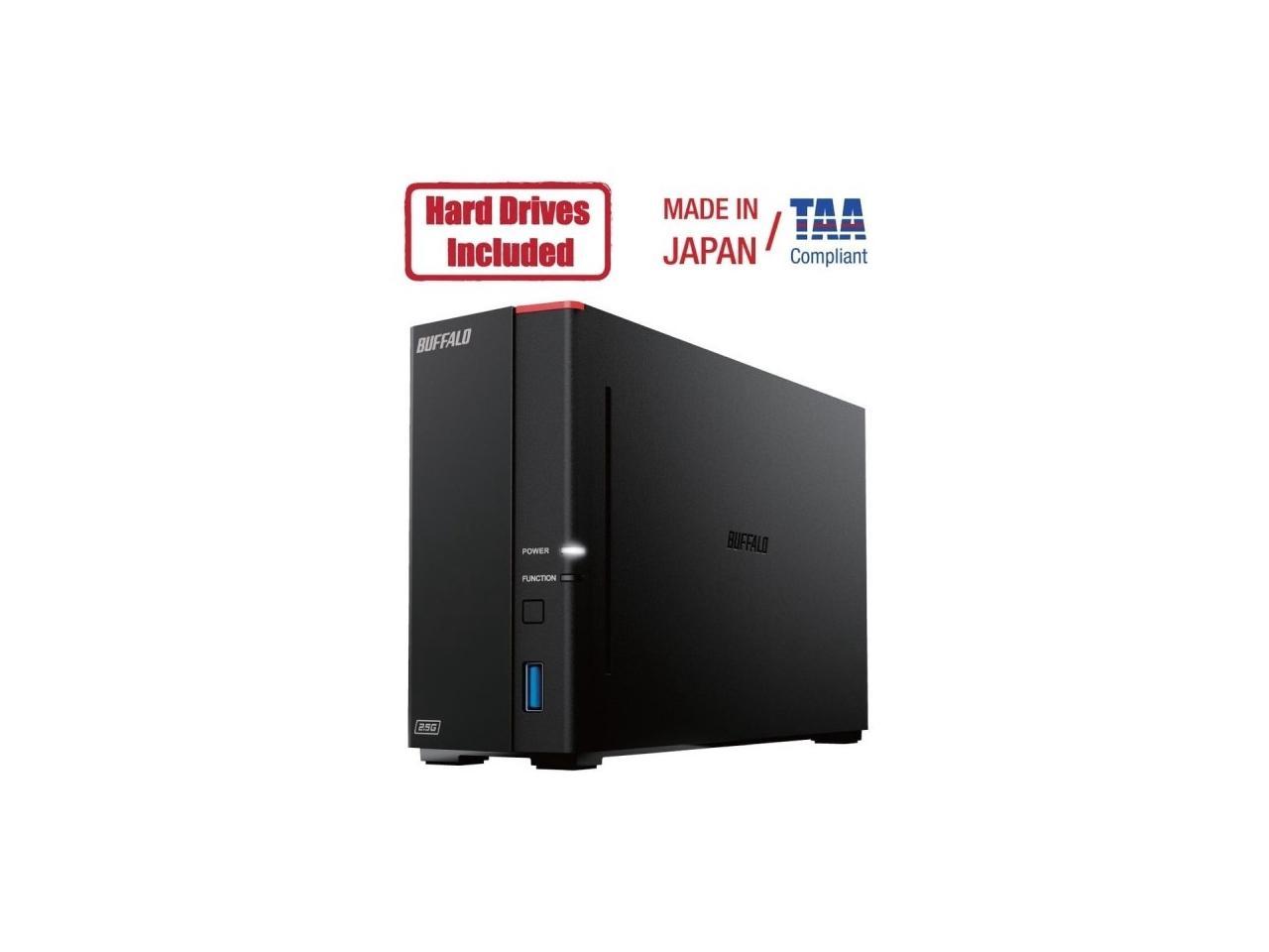 Buffalo LinkStation 710D 4TB Hard Drives Included Private Cloud (1 x 4TB, 1 Bay)