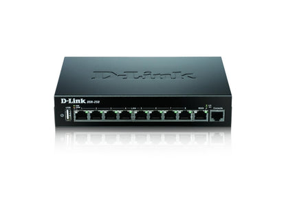 D-LINK SYSTEMS DSR-250 WIRED SSL VPN ROUTER, 8 GIGABIT PORTS, 1 WAN. LIMITED LIFETIME WARRANTY.