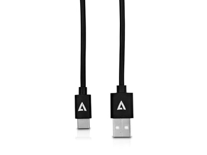 V7-CABLES V7U2AC-2M-BLK-1E 6.6FT BLK USB2 A TO USB-C CABLE