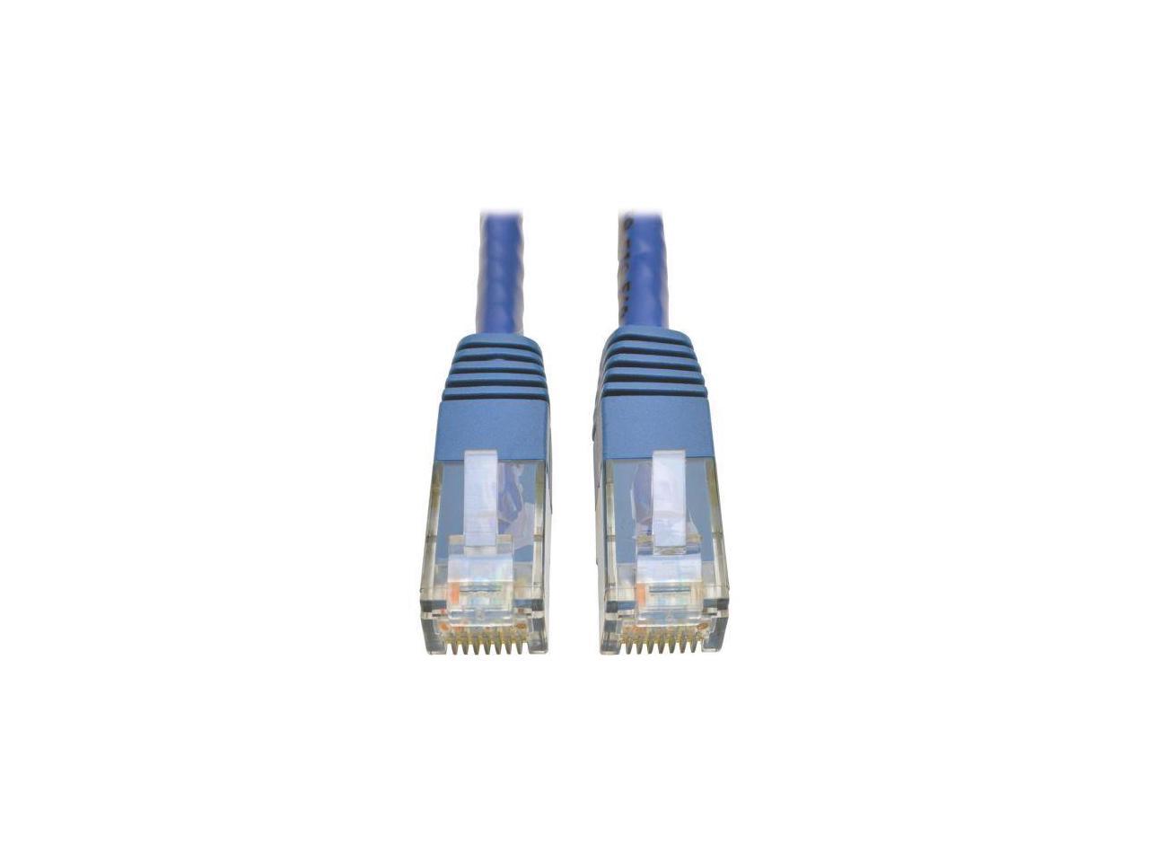 Tripp Lite Cat6 Gigabit Molded Patch Cable, 10 ft. RJ45 (M/M), 550MHz 24 AWG Blue 10' (N200-010-BL)