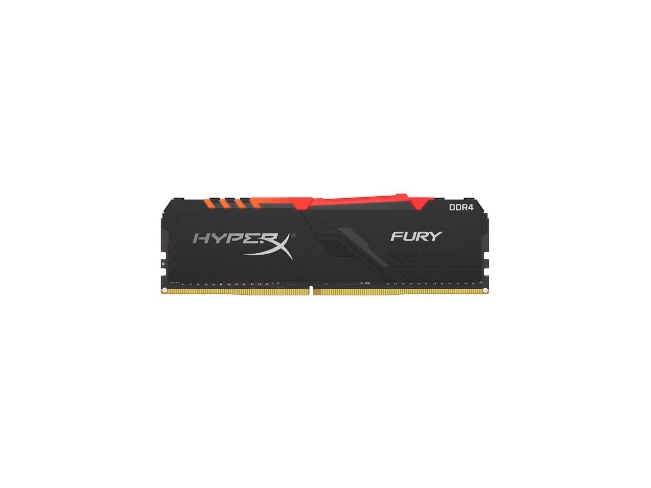 HyperX Fury RGB HX437C19FB3A/16 16GB DDR4 3733Mhz Non ECC Memory RAM DIMM