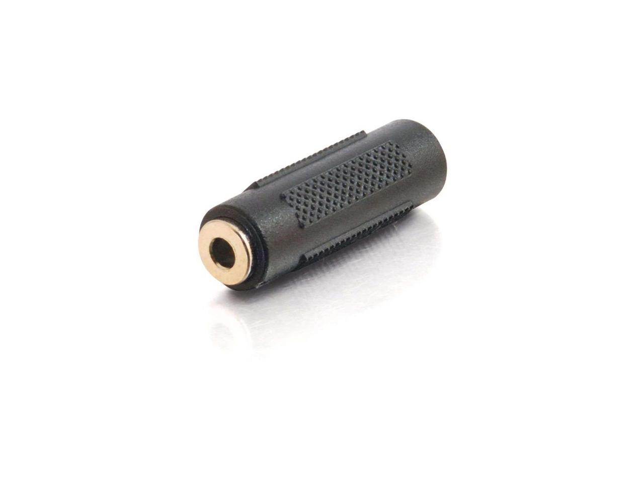 C2G 03170 3.5mm Aux F/F Stereo Coupler, TAA Compliant, Black
