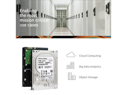 HGST/WD Ultrastar 4TB 7200 RPM 512e SATA 6Gb/s 3.5-Inch Enterprise Hard Drive (HUS726T4TALE6L4)