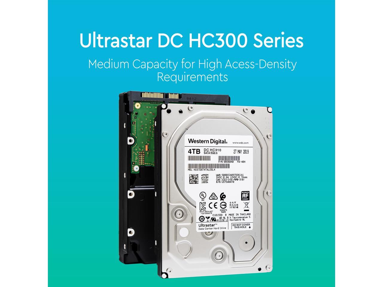 HGST/WD Ultrastar 4TB 7200 RPM 512e SATA 6Gb/s 3.5-Inch Enterprise Hard Drive (HUS726T4TALE6L4)