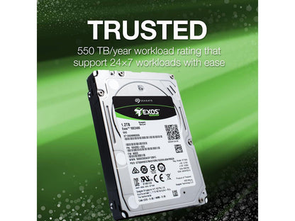 Seagate Exos 10E2400 ST1200MM0009 1.2TB 10K RPM 512n SAS 12Gb/s 2.5-Inch Enterprise Hard Drive