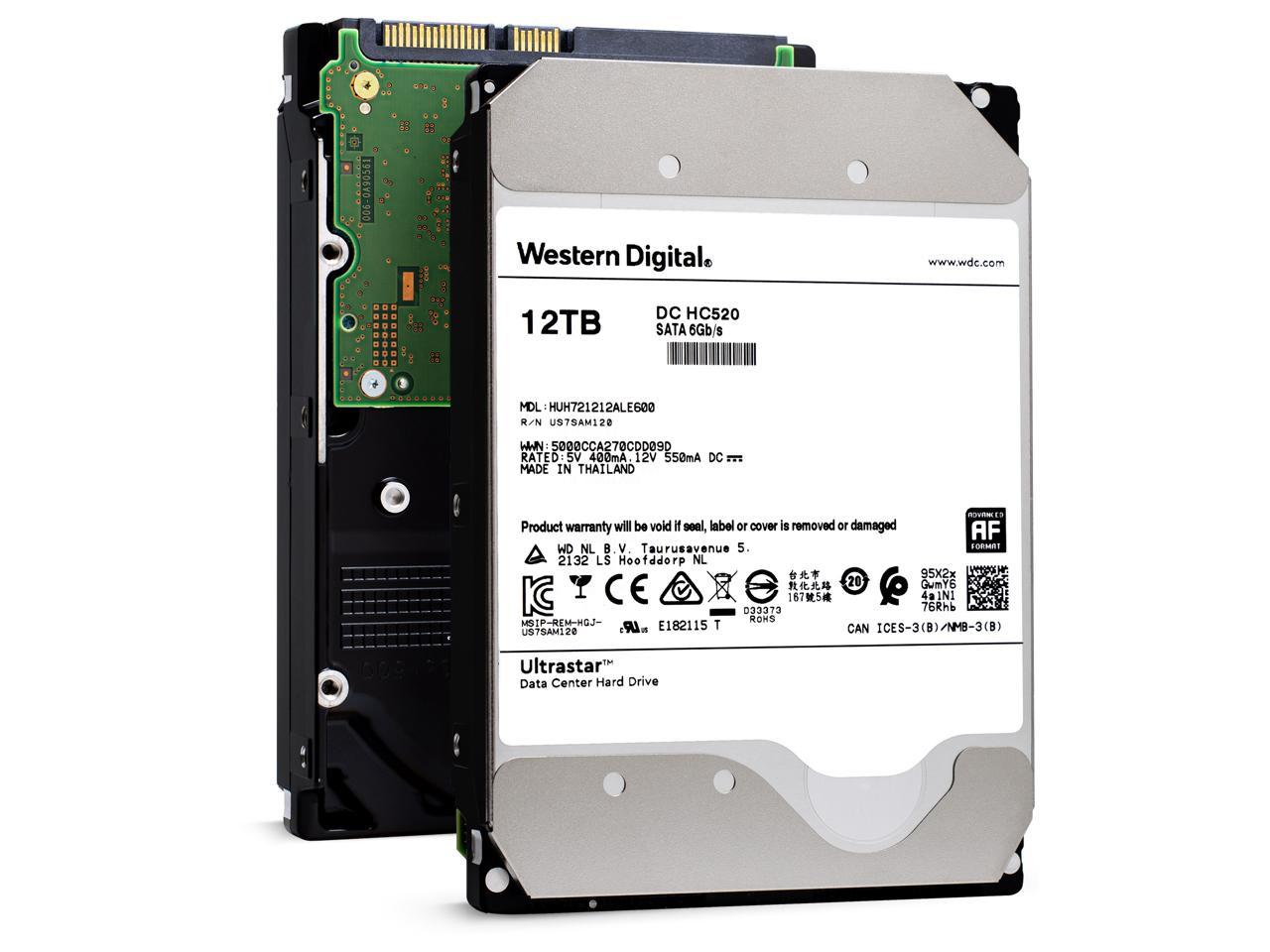 HGST Ultrastar He12 | HUH721212ALE600 | 0F29603 | 12TB 7200RPM 3.5" SATA Enterprise HDD