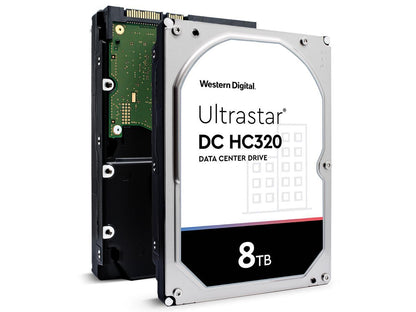 HGST Ultrastar DC HC320 HUS728T8TALE6L4 8TB 7.2K RPM SATA 6Gb/s 512e 3.5" Hard Drives