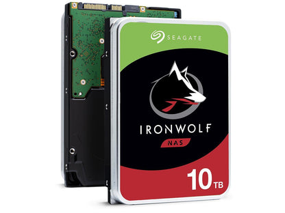 Seagate IronWolf 10TB NAS Hard Drive 7200 RPM 256MB Cache SATA 6.0Gb/s CMR 3.5" Internal HDD for RAID Network Attached Storage ST10000VN0008 - OEM