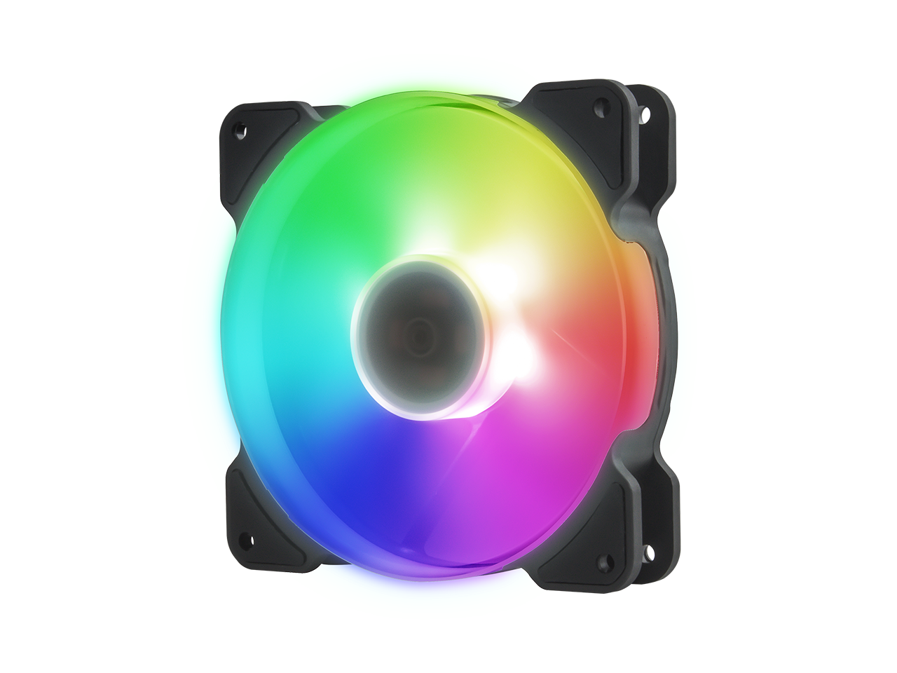 Reeven Kiran Sync High Airflow 120mm Full Color RGB LED Case/CPU cooler Fan, ASUS AURA/ MYSTIC LIGHT/FUSION/ASRock RGB