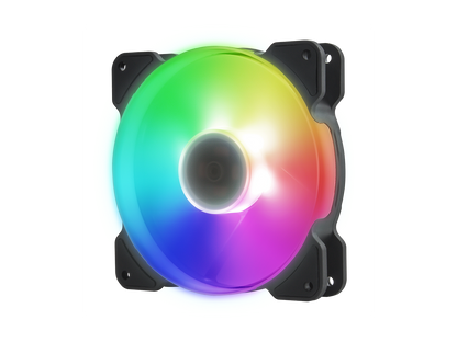 Reeven Kiran Sync High Airflow 120mm Full Color RGB LED Case/CPU cooler Fan, ASUS AURA/ MYSTIC LIGHT/FUSION/ASRock RGB