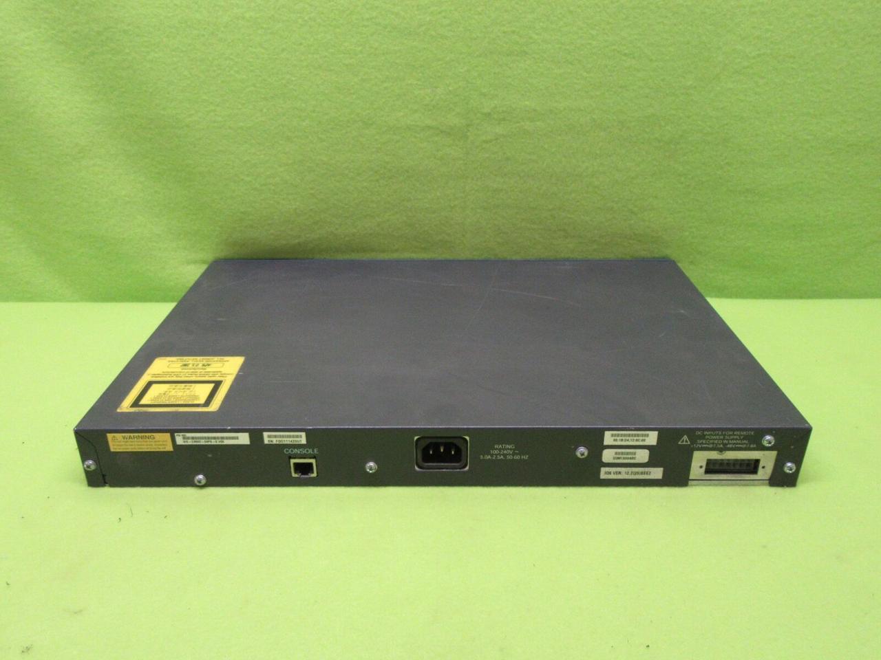 Cisco Catalyst 3560 Series PoE-24 24-Port Network Switch WS-C3560-24PS-S V06