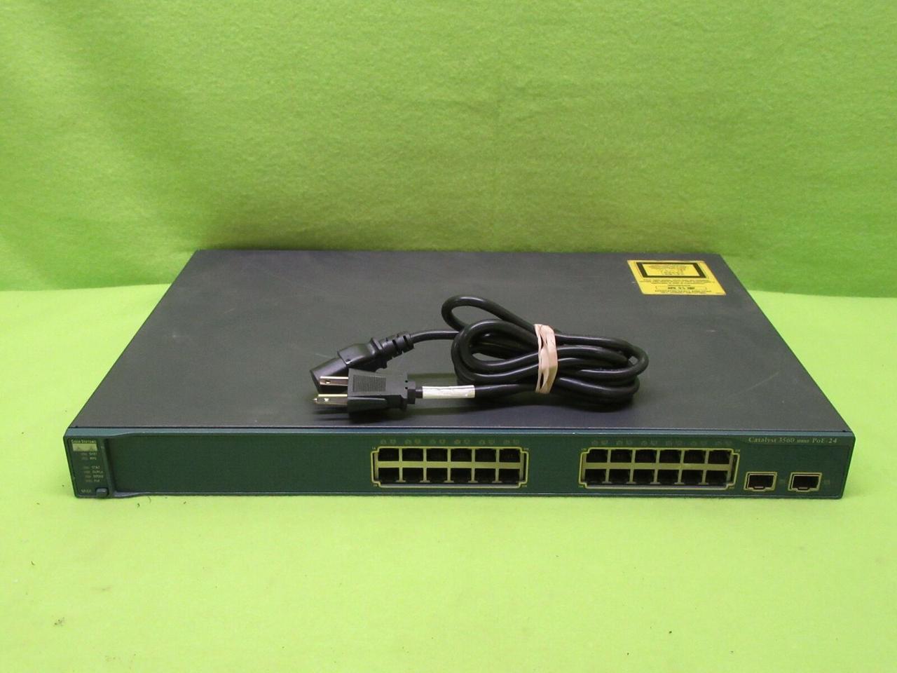 Cisco Catalyst 3560 Series PoE-24 24-Port Network Switch WS-C3560-24PS-S V06