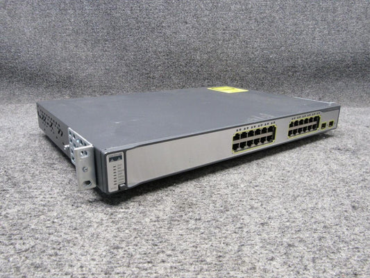 Cisco Catalyst 3750 Series 24 Port Ethernet Network Switch WS-C3750-24TS-E V08