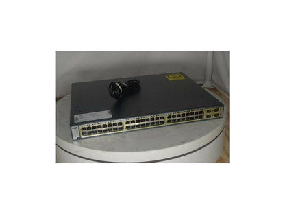 Cisco Catalyst 3750 WS-C3750-48PS-E V06 Port PoE-48 Network Switch SEE NOTES