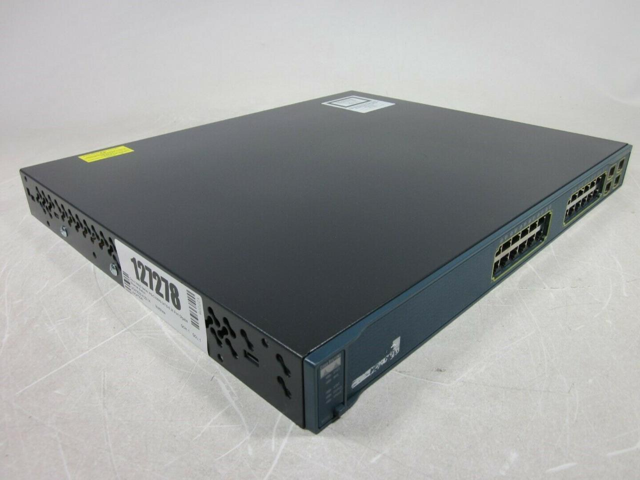 Cisco 3560G Series WS-C3560G-24TS-S 24 Port Gigabit Switch No Status Light