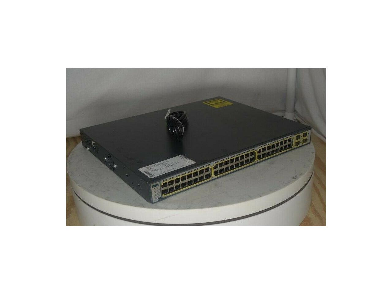 Cisco Catalyst 3750 WS-C3750-48PS-E V06 Port PoE-48 Network Switch SEE NOTES