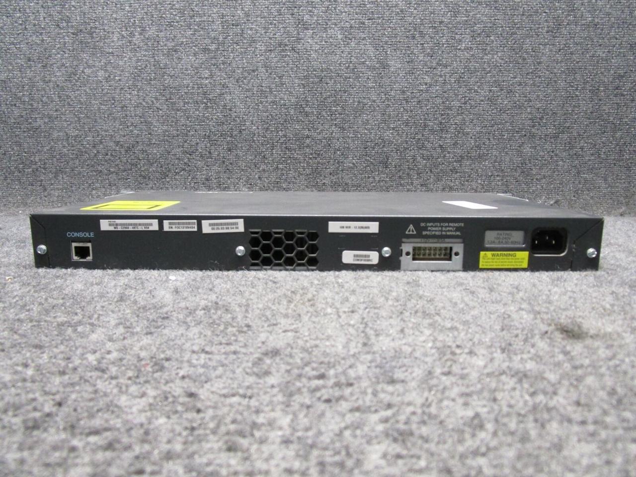 Cisco Catalyst 2960 Series 48-Port Managed Ethernet Switch WS-C2960-48TC-L V04