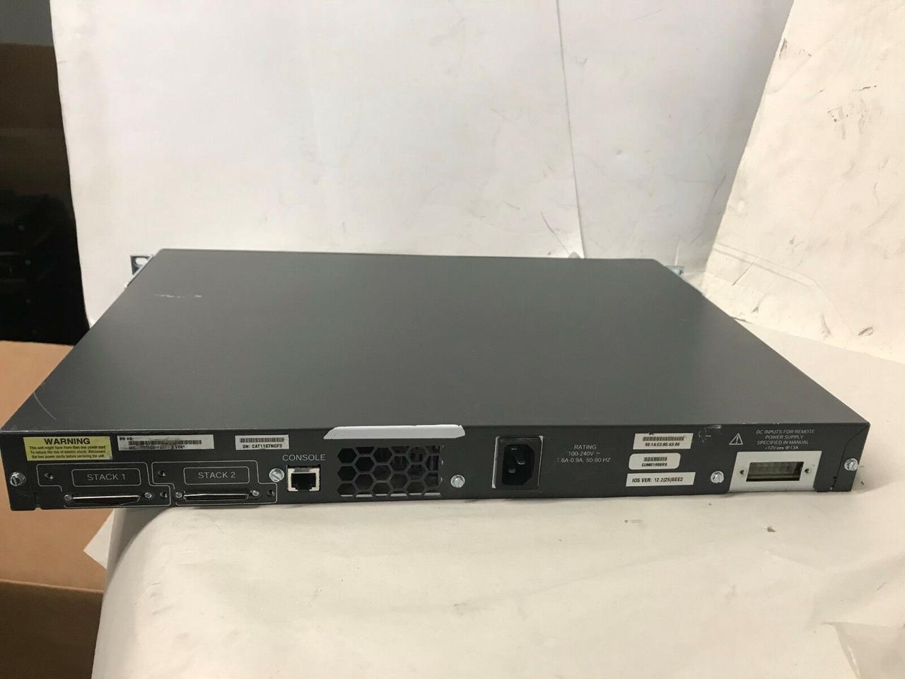 Cisco Catalyst 3750G WS-C3750G-24T-S 24 Port LAN Switch