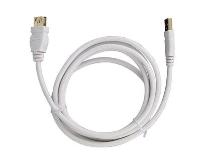 Belkin Universal 6Ft A/A Male USB to Female USB 1.0 Data Extension Cable - White