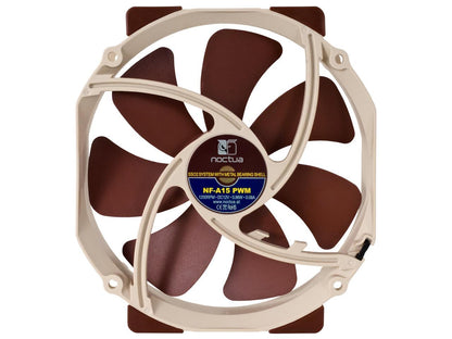 Noctua NF-A15 PWM, Premium Quiet Fan, 4-Pin (140mm, Brown)