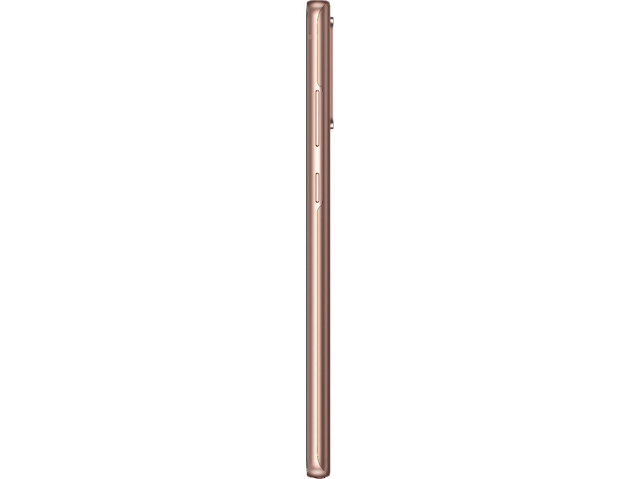 Samsung Galaxy Note20 N980F 256GB Hybrid Dual SIM Unlocked GSM Smartphone - Mystic Bronze - International Model