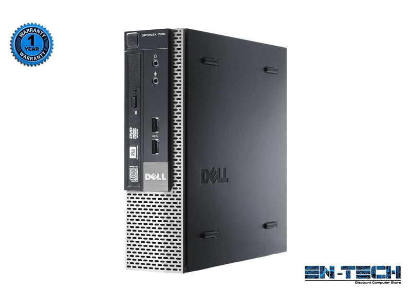 Dell Optiplex 7010 USFF PC - Intel Core i5 3470S 3rd Gen 2.9 GHz 8GB 128GB SSD DVD-RW Windows 10 Pro 64-Bit