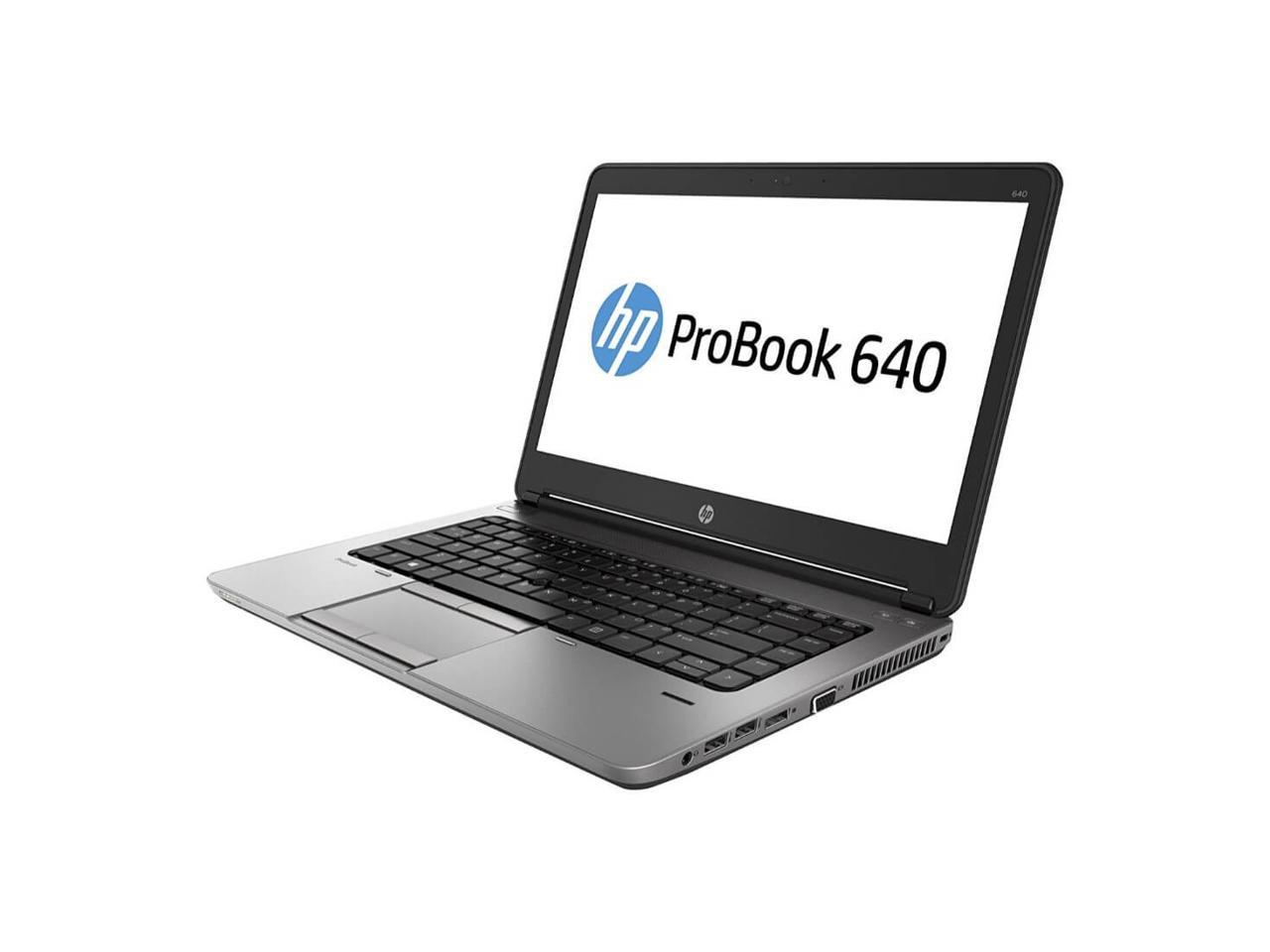 HP Probook 640 G1 14.0 in Laptop - Intel Core i5 4300M 4th Gen 2.6 GHz 8GB 128GB SSD Windows 10 Pro 64-Bit - Webcam