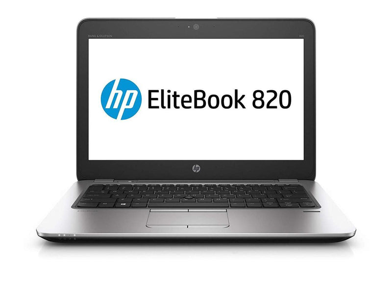 HP Elitebook 820 G3 12.5" Laptop - Intel Core i5 6300U 6th Gen 2.4 GHz 8GB 180GB SSD Windows 10 Pro 64-Bit - Webcam
