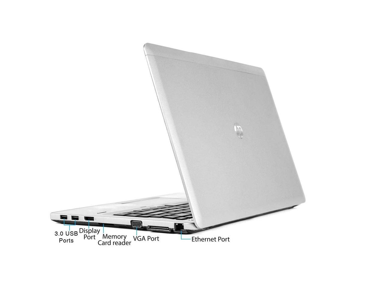 HP Elitebook Folio 9480M 14.0 in Laptop - Intel Core i7 4600U 4th Gen 2.1 GHz 8GB 180GB SSD Windows 10 Pro 64-Bit - Webcam