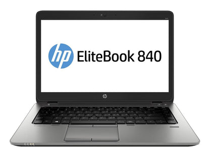 HP Elitebook 840 G2 14.0" Laptop - Intel Core i5 5300U 5th Gen 2.3 GHz 8GB 256GB SSD Windows 10 Pro 64-Bit - Webcam