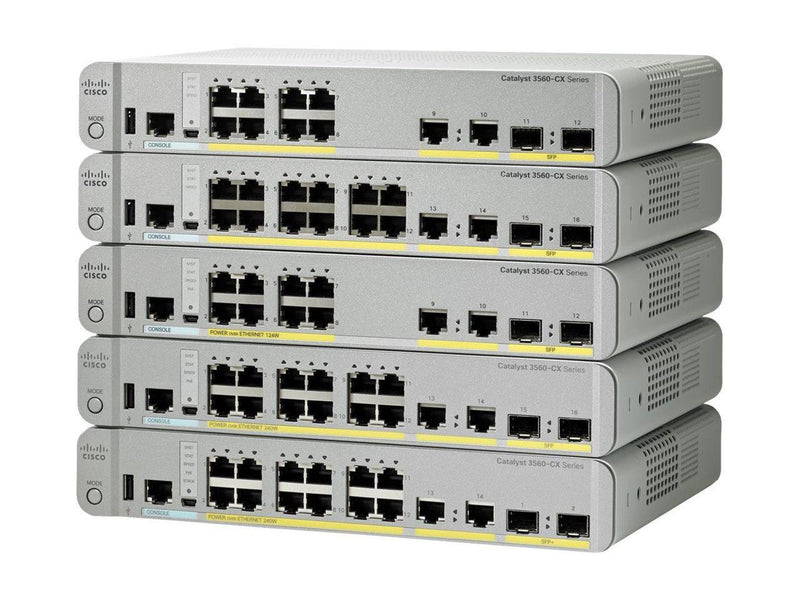 Cisco Catalyst 3560CX-12TC-S - switch - 12 ports - managed - (WS-C3560CX-12TC-S)
