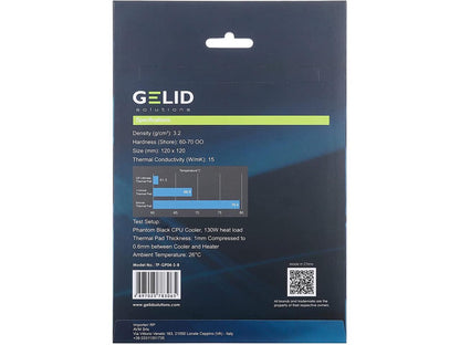 Gelid Solutions Ultimate GP-Ultimate-Thermal Pad 120x120x0.5mm. Excellent Heat Conduction, Ideal Gap Filler - 1 Pack Model TP-GP04-S-A