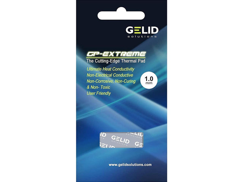 Gelid Solutions GP-Ultimate 15W-Thermal Pad 120x20x 1.0mm(2pcs). Excellent Heat Conduction, Ideal Gap Filler Model TP-VP04-R-B