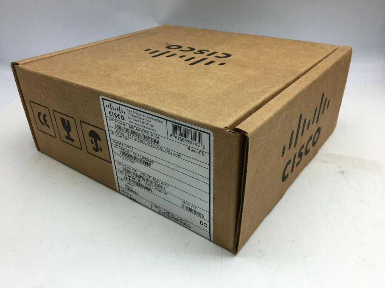 Cisco Aironet AP1832I IEEE 802.11ac 867 Mbit/s Wireless Access Point