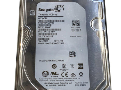 Seagate ST8000NC0002 Enterprise NAS 8TB 3.5" SATA 7200rpm Internal Hard Drive