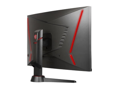 MSI Optix MAG27C 27" Full HD 1920 x 1080 1ms (MPRT) 144Hz DisplayPort HDMI DVI Adaptive Sync Anti-Glare LED Backlit Curved Gaming Monitor