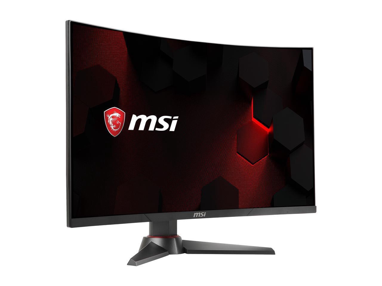 MSI Optix MAG27C 27" Full HD 1920 x 1080 1ms (MPRT) 144Hz DisplayPort HDMI DVI Adaptive Sync Anti-Glare LED Backlit Curved Gaming Monitor