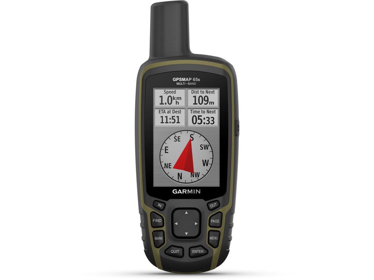 Garmin GPSMAP 65s, Multi-Band/Multi-GNSS Handheld with Sensors