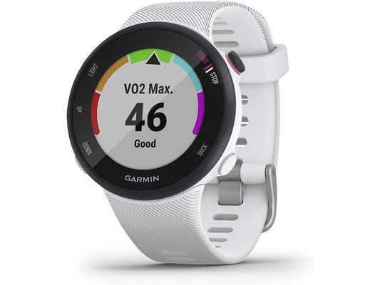 Garmin Forerunner 45 GPS Heart Rate Monitor Running Smartwatch (White- )