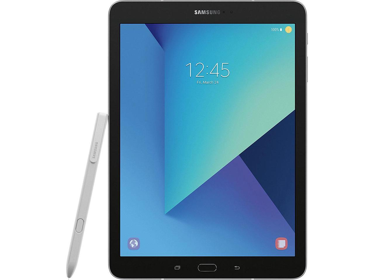 SAMSUNG Galaxy Tab S3 SM-T820NZSAXAR Qualcomm APQ8096 (2.15 GHz) 4 GB Memory 32 GB Flash Storage 9.7" 2048 x 1536 Tablet with S Pen Android 7.0 (Nougat) Silver