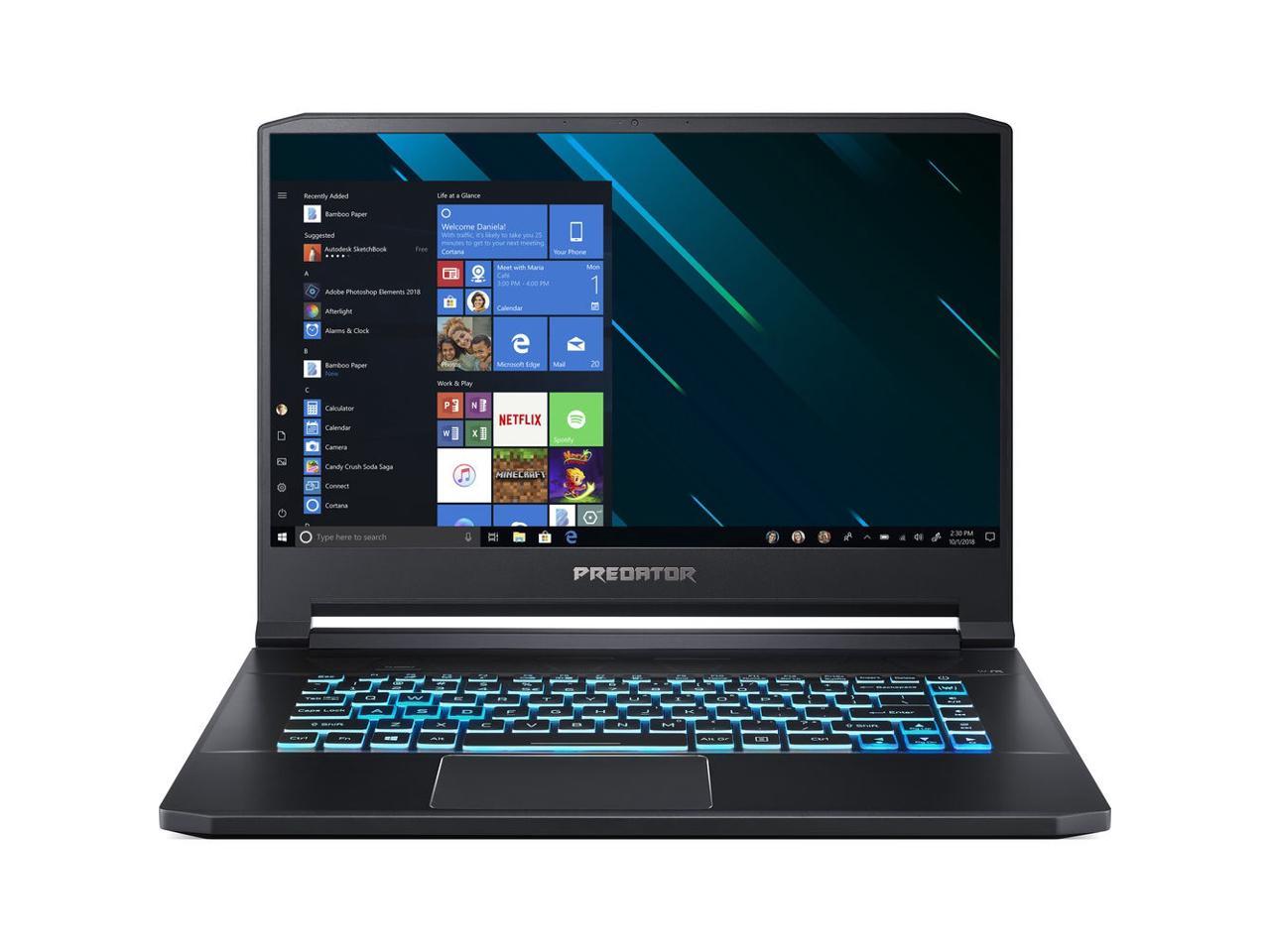 Acer Predator Triton 500 15.6" Intel i7-9750H 2.6GHz 16GB Ram 512GB SSD Win10H